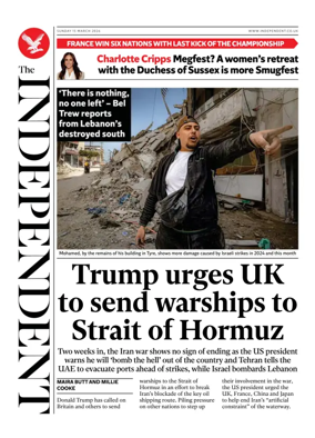 Cover of The Independent