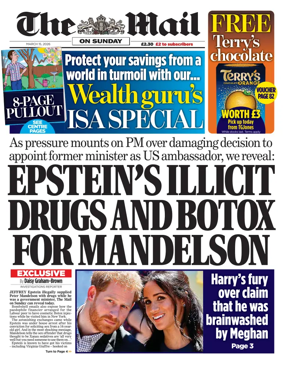 Cover of The Mail on Sunday