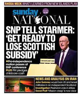 Cover of The National (Scotland)