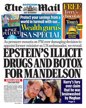 Cover of The Scottish Mail on Sunday