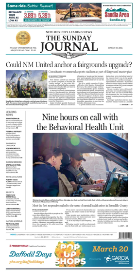 Cover of Albuquerque Journal