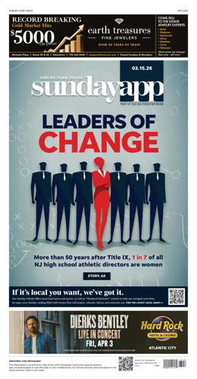 Cover of Asbury Park Press