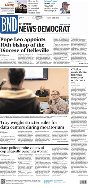 Cover of Belleville News-Democrat (Sunday)