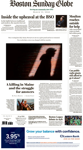Cover of Boston Sunday Globe