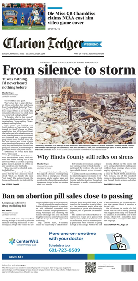 Cover of Clarion Ledger