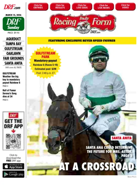 Cover of Daily Racing Form National Digital Edition