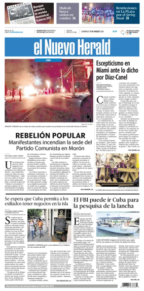 Cover of El Nuevo Herald (Sunday)