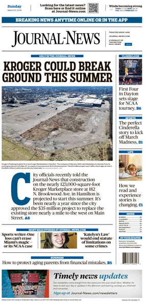 Cover of Hamilton Journal News