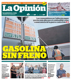 Cover of La Opinion