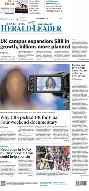 Cover of Lexington Herald-Leader (Sunday)