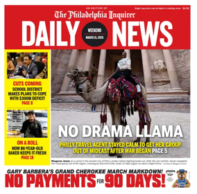 Cover of Philadelphia Daily News