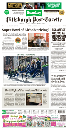 Cover of Pittsburgh Post-Gazette