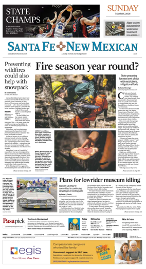 Cover of Santa Fe New Mexican
