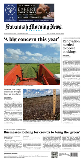 Cover of Savannah Morning News