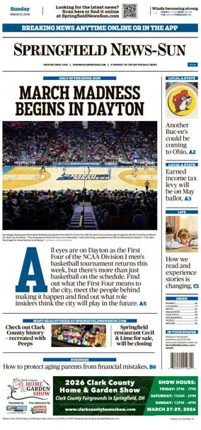 Cover of Springfield News-Sun