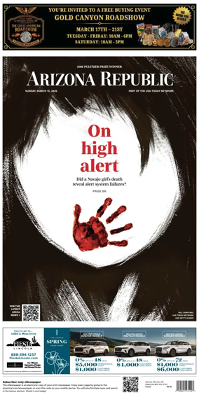 Cover of The Arizona Republic