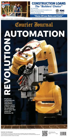 Cover of The Courier-Journal (Louisville)