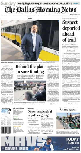 Cover of The Dallas Morning News