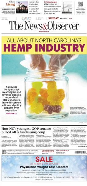 Cover of The News & Observer (Sunday)