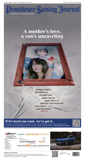 Cover of The Providence Journal