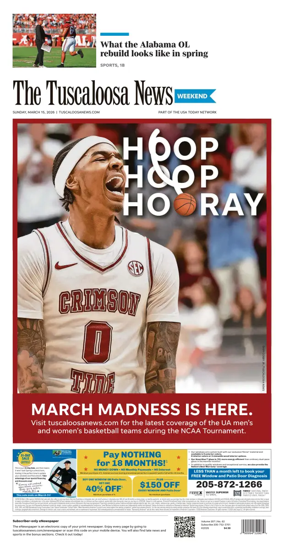 Cover of The Tuscaloosa News