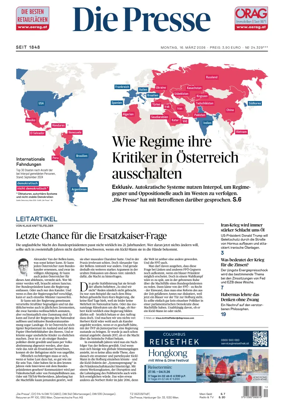Cover of Die Presse
