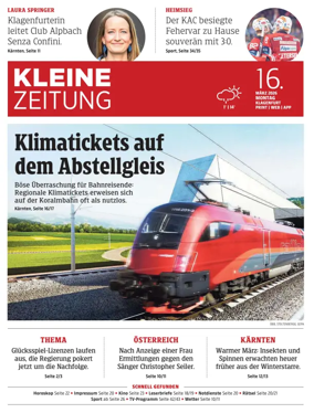 Cover of Kleine Zeitung Kaernten