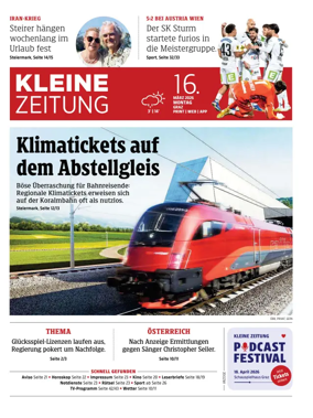 Cover of Kleine Zeitung Steiermark