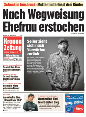 Cover of Kronen Zeitung