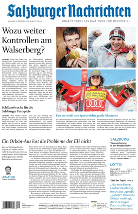 Cover of Salzburger Nachrichten