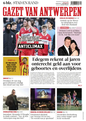 Cover of Gazet van Antwerpen Stad en Rand