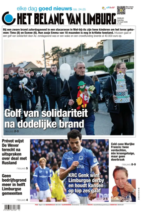 Cover of Het Belang van Limburg