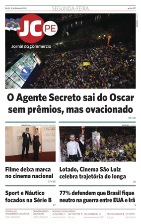 Cover of Jornal do Commercio