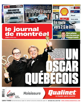 Cover of Le Journal de Montreal