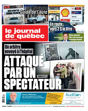 Cover of Le Journal de Quebec