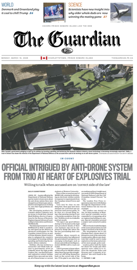 Cover of The Guardian (Charlottetown)