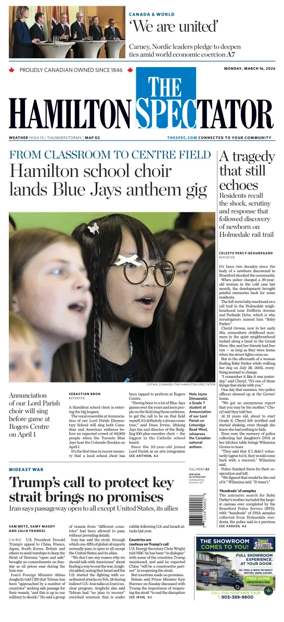 Cover of The Hamilton Spectator