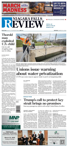 Cover of The Niagara Falls Review