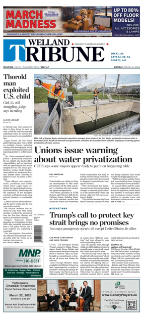 Cover of The Welland Tribune