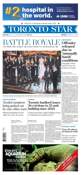 Cover of Toronto Star