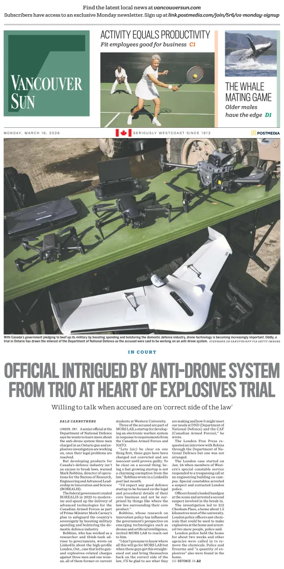 Cover of Vancouver Sun