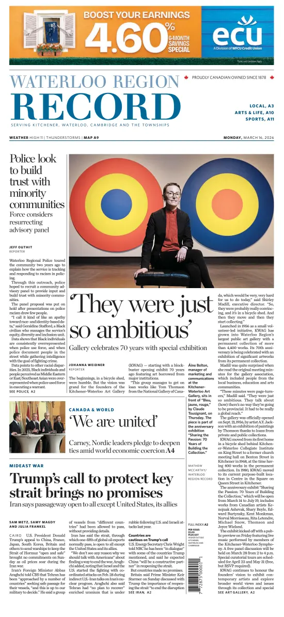 Cover of Waterloo Region Record