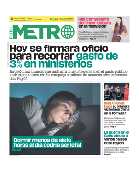 Cover of Publimetro Chile
