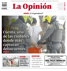 Cover of La Opinion