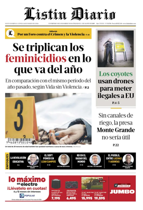 Cover of Listin Diario