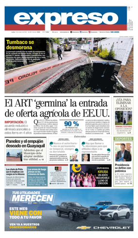 Cover of Diario Expreso