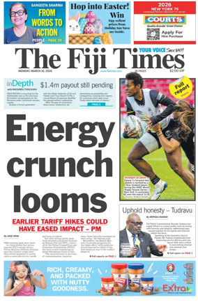 Cover of The Fiji Times