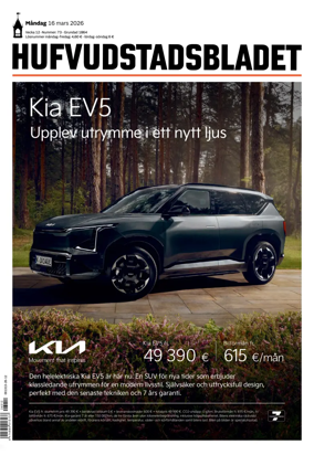 Cover of Hufvudstadsbladet