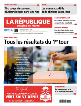 Cover of La Republique de Seine-et-Marne (Edition A-B)