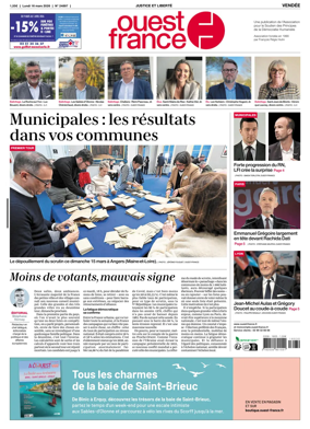 Cover of Ouest France (Les Sables-d'Olonne)